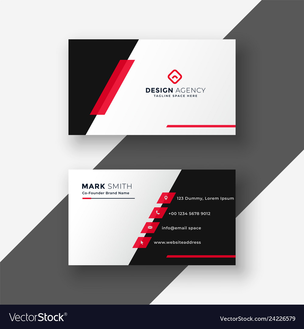 Detail Template Business Card Vector Nomer 9