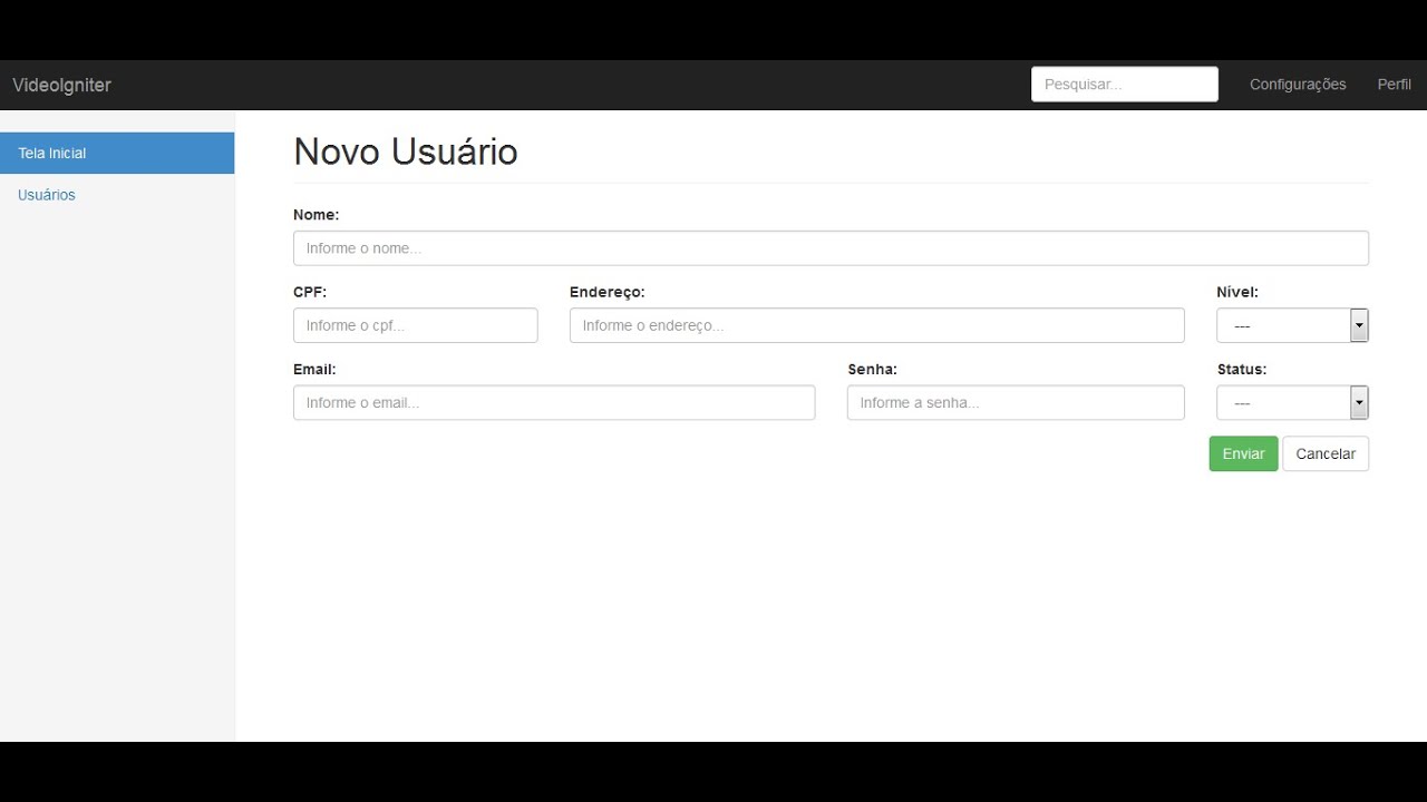 Detail Template Cadastro Bootstrap Nomer 5