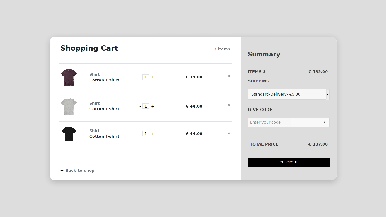 Template Cart Bootstrap - KibrisPDR