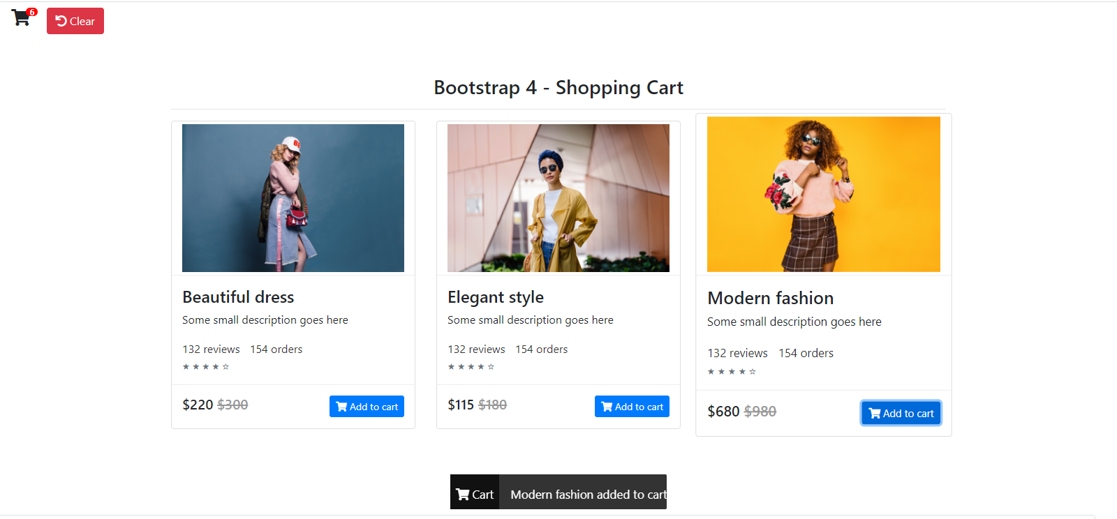 Detail Template Cart Bootstrap Nomer 34