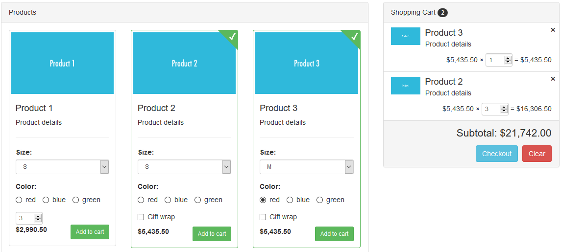 Detail Template Cart Bootstrap Nomer 42