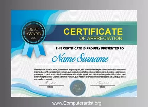 Detail Template Certificate Cdr Nomer 26