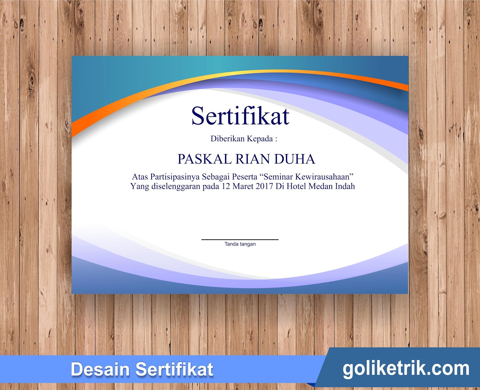 Detail Template Certificate Cdr Nomer 36