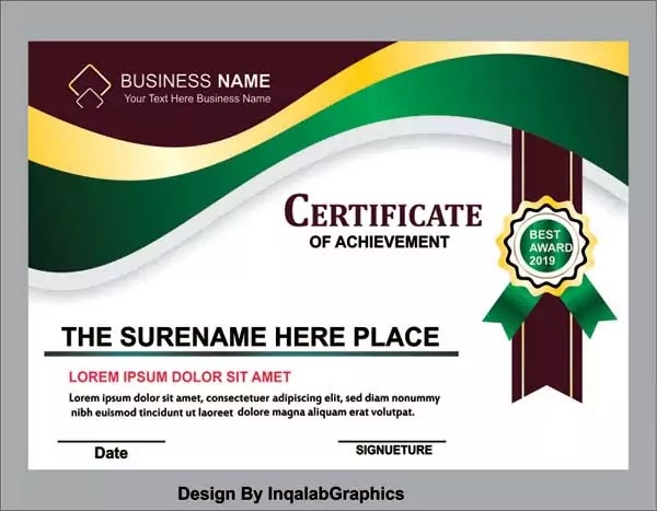 Detail Template Certificate Cdr Nomer 7