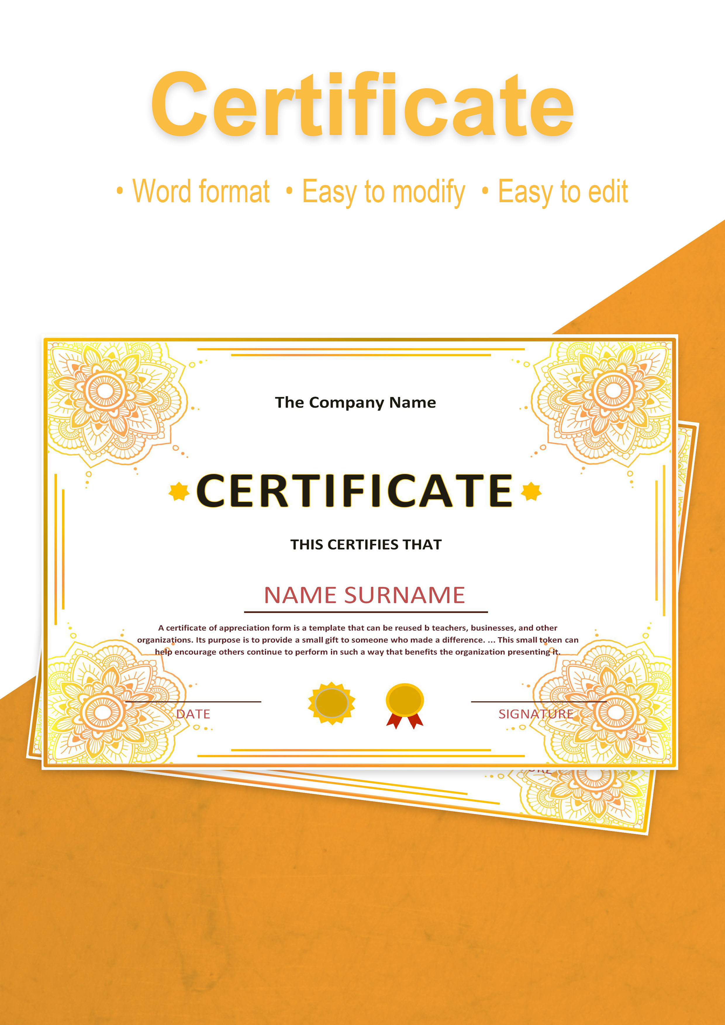 Detail Template Certificate Docx Nomer 12