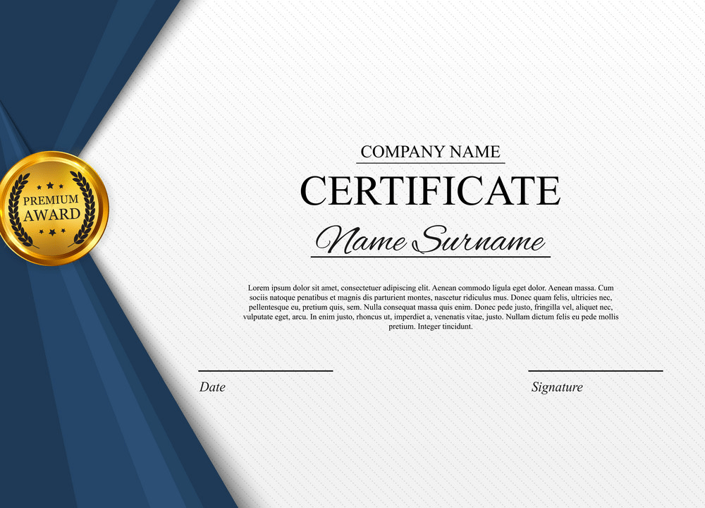 Detail Template Certificate Png Nomer 9