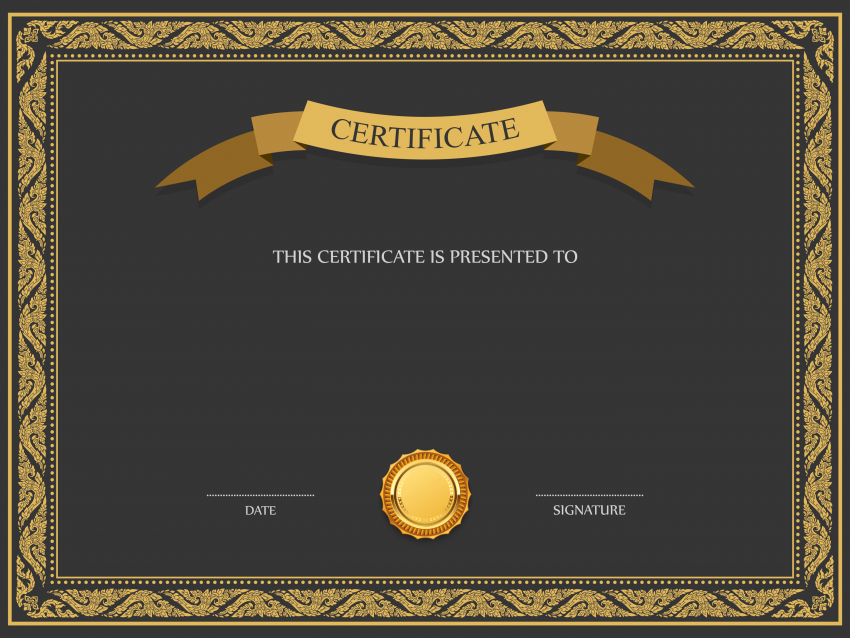 Detail Template Certificate Png Nomer 10