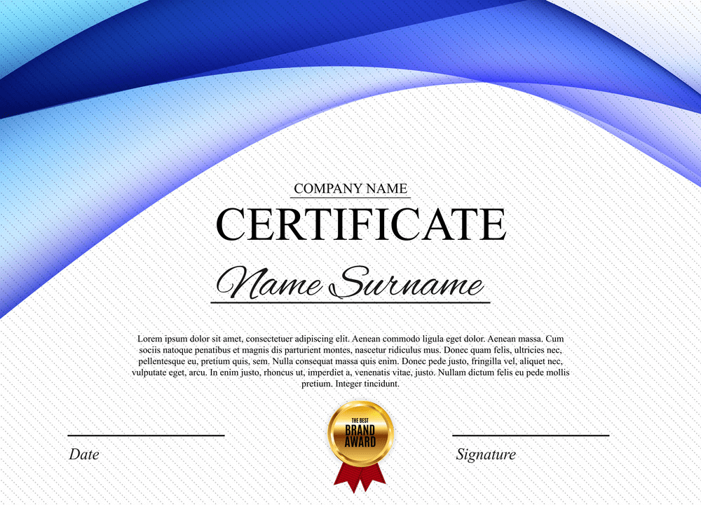 Detail Template Certificate Png Nomer 25