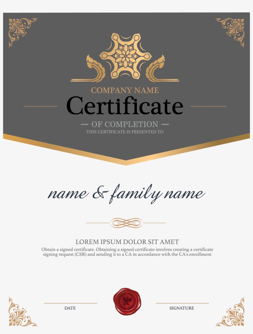 Detail Template Certificate Png Nomer 44