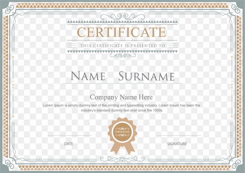 Detail Template Certificate Png Nomer 4