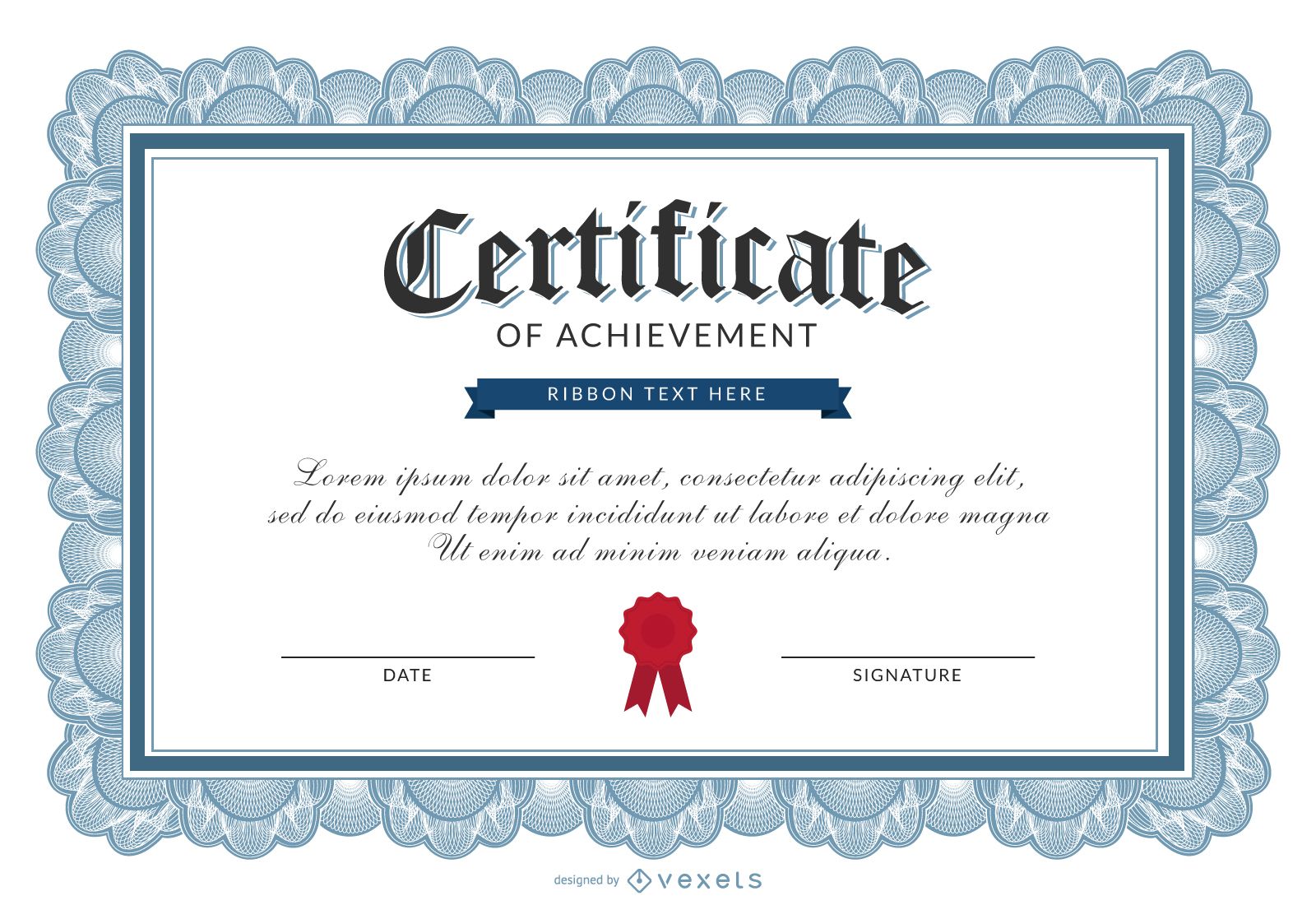 Detail Template Certificate Vector Nomer 10