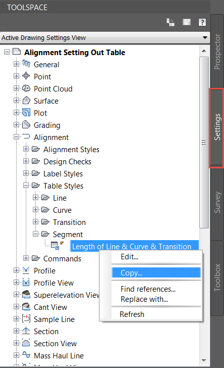 Detail Template Civil 3d Nomer 32