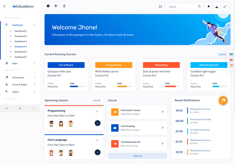 Detail Template Cool Admin Nomer 34
