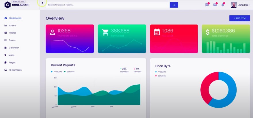 Detail Template Cool Admin Nomer 47