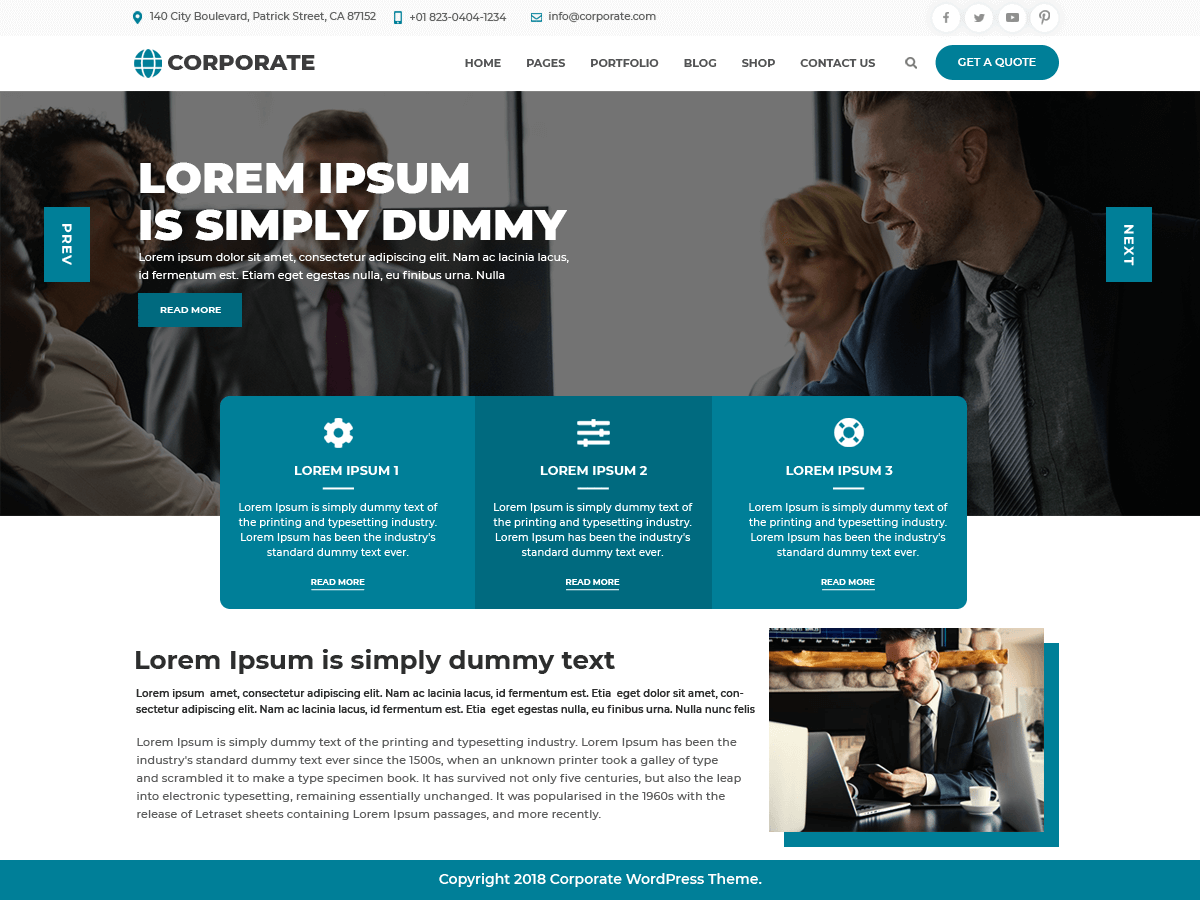 Template Corporate Wordpress - KibrisPDR
