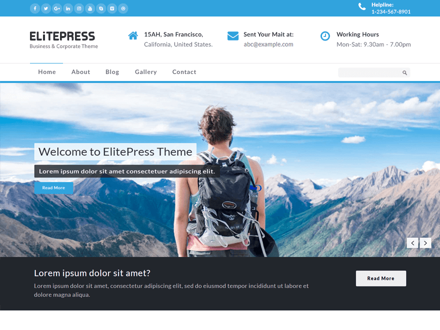 Detail Template Corporate Wordpress Nomer 26