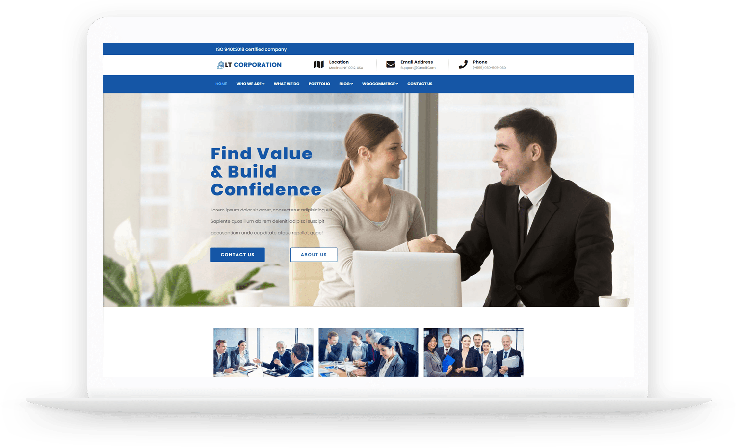 Detail Template Corporate Wordpress Nomer 38