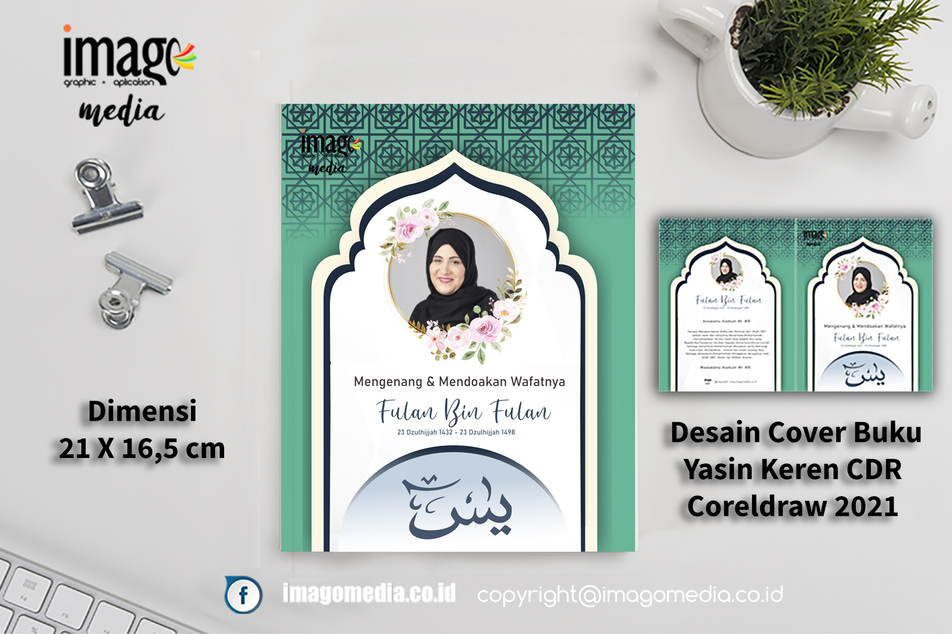 Detail Template Cover Buku Yasin Nomer 17