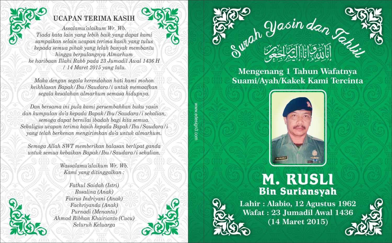 Detail Template Cover Buku Yasin Nomer 26