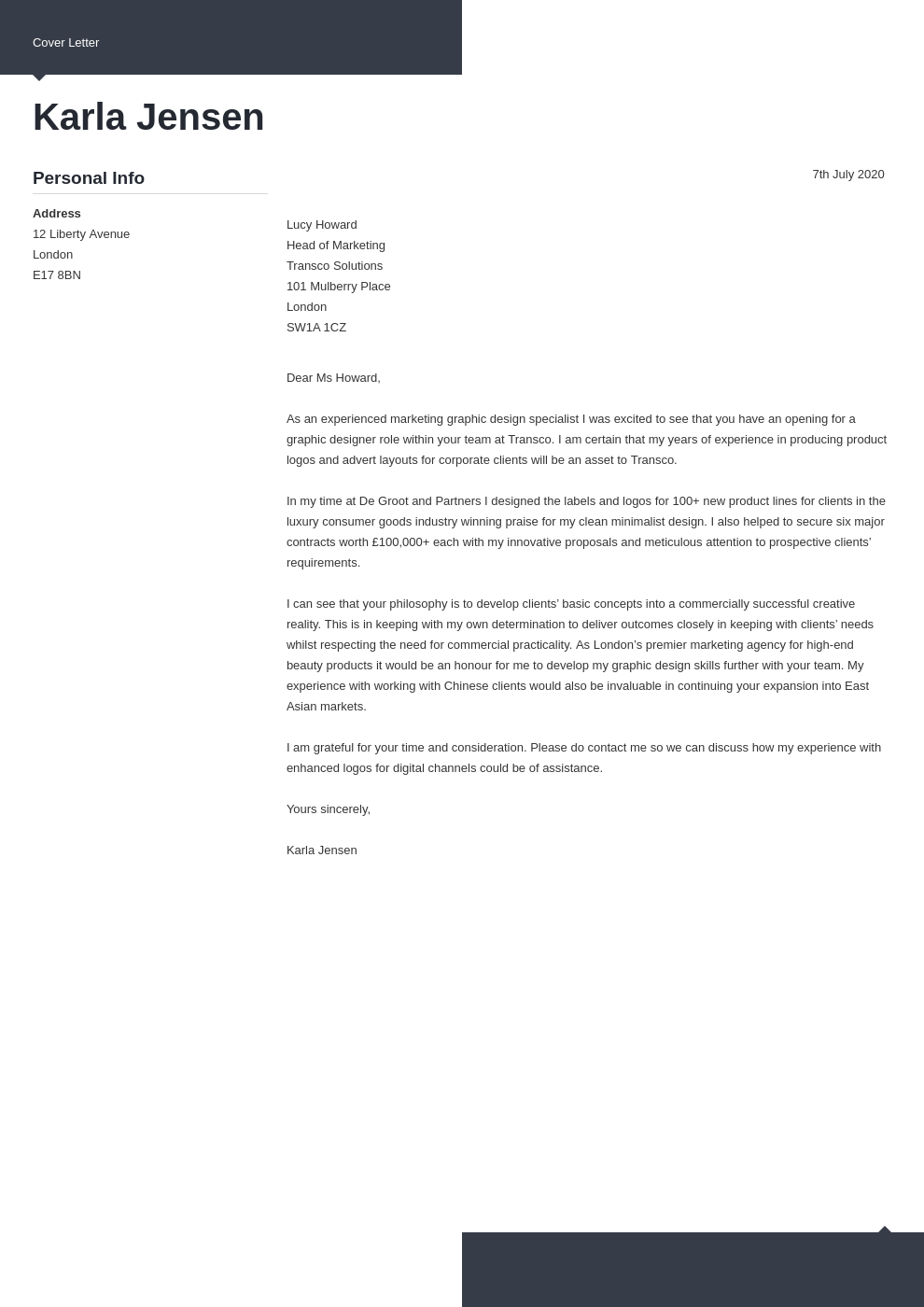 Detail Template Cover Letter Design Nomer 26