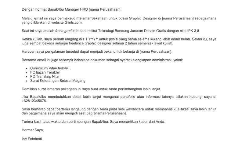 Detail Template Cover Letter Indonesia Nomer 33