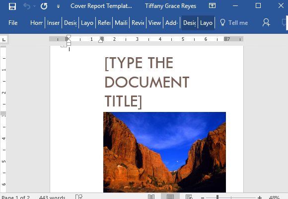 Detail Template Cover Word Nomer 34