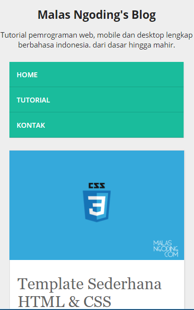 Detail Template Css Sederhana Nomer 12