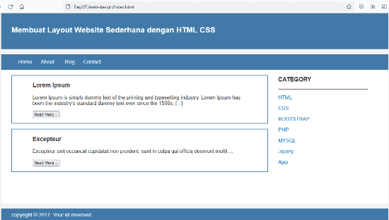 Detail Template Css Sederhana Nomer 20