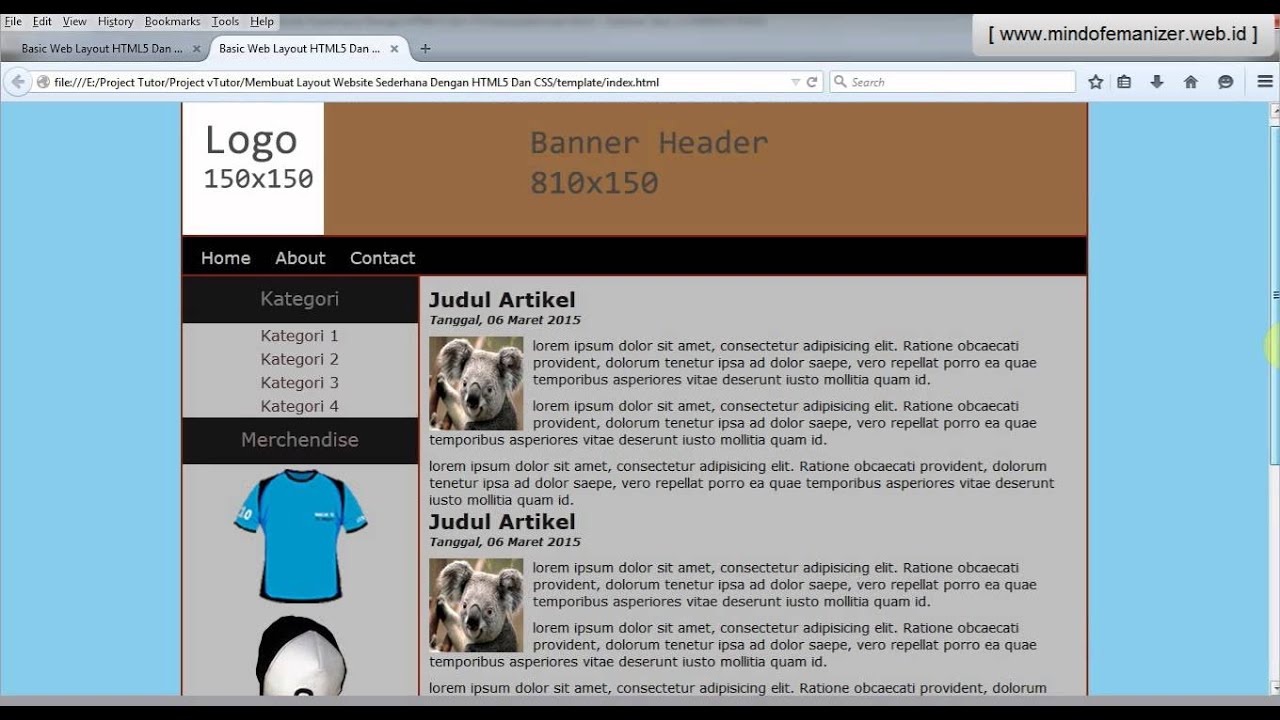 Detail Template Css Sederhana Nomer 21