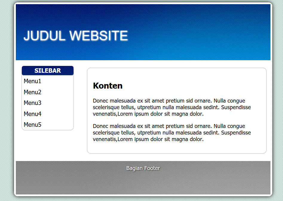 Detail Template Css Sederhana Nomer 22