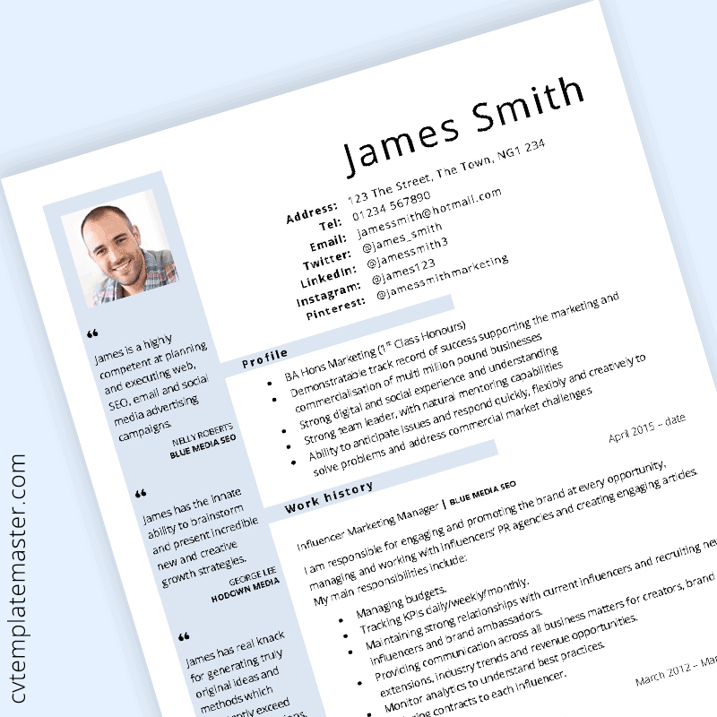 Template Cv 2020 - KibrisPDR