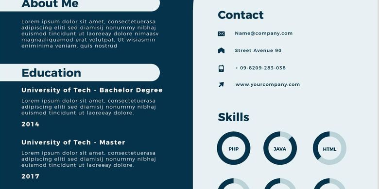 Detail Template Cv Bahasa Indonesia Nomer 34