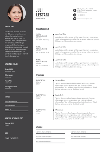 Detail Template Cv Bahasa Indonesia Nomer 10