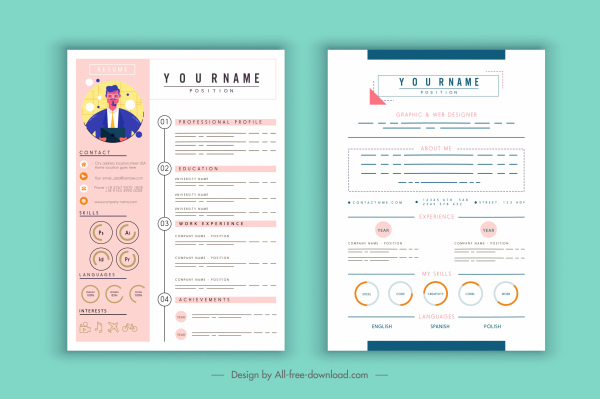 Detail Template Cv Cdr Nomer 16