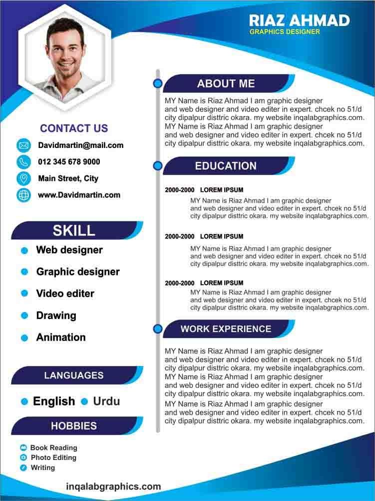 Detail Template Cv Cdr Nomer 40