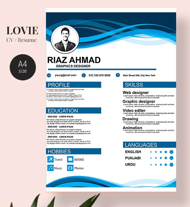 Detail Template Cv Cdr Nomer 7