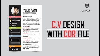 Detail Template Cv Corel Nomer 21