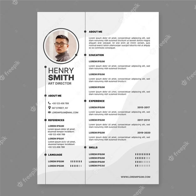 Detail Template Cv Coreldraw Nomer 23