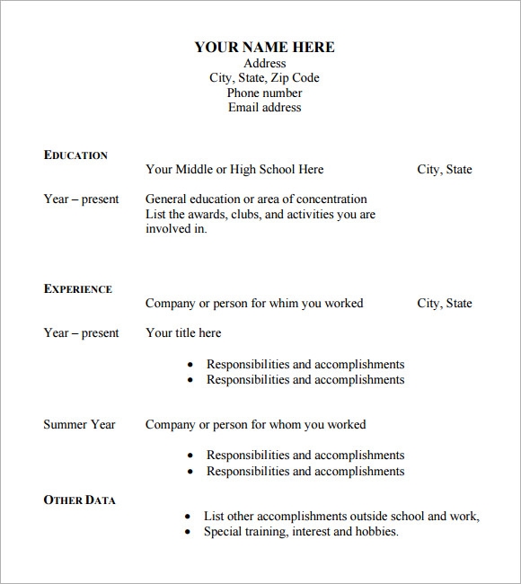 Detail Template Cv Doc Nomer 30