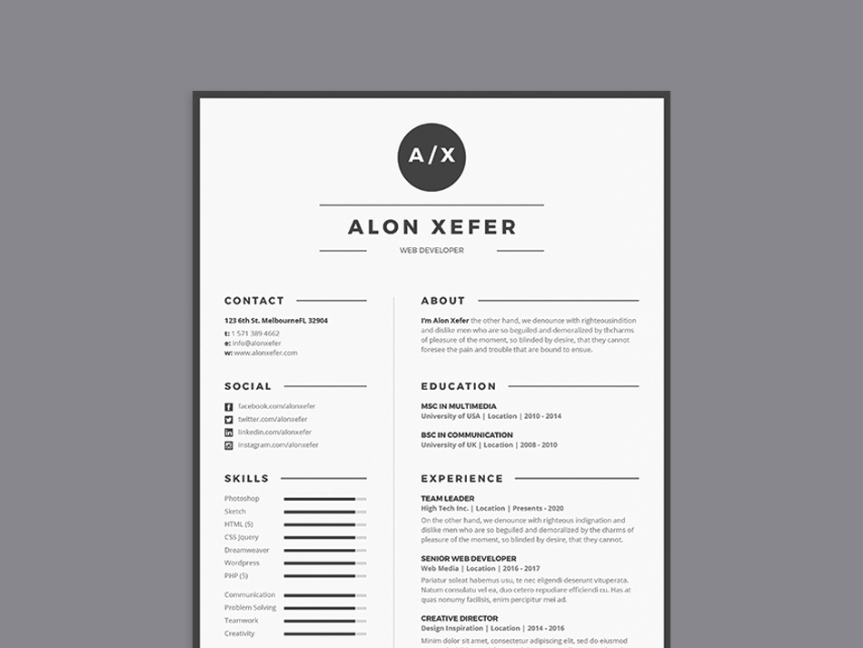 Detail Template Cv Elegant Nomer 19