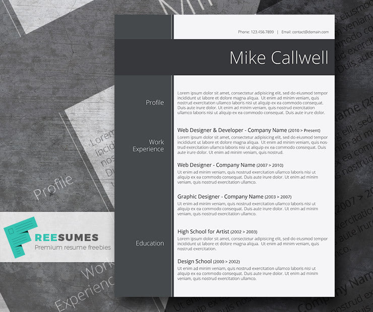 Detail Template Cv Elegant Nomer 31