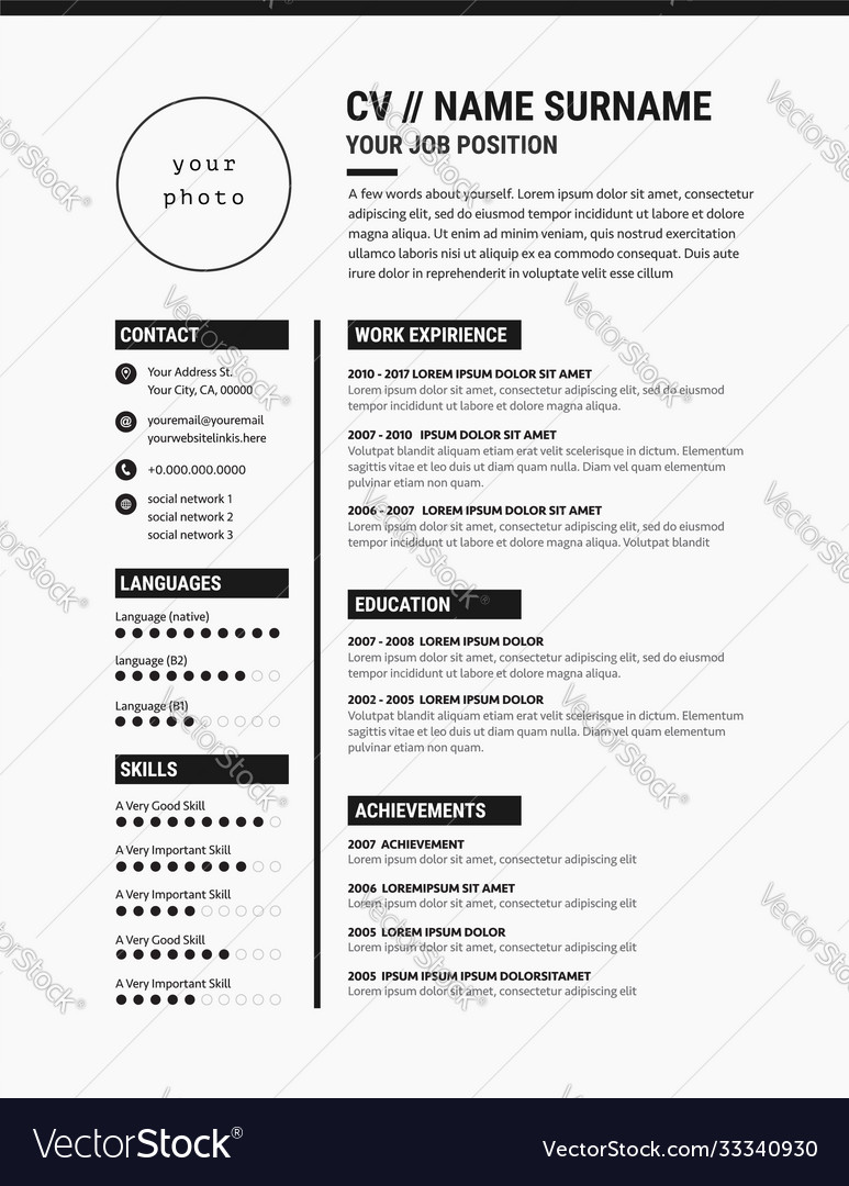 Detail Template Cv Elegant Nomer 36