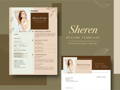 Detail Template Cv Elegant Nomer 5
