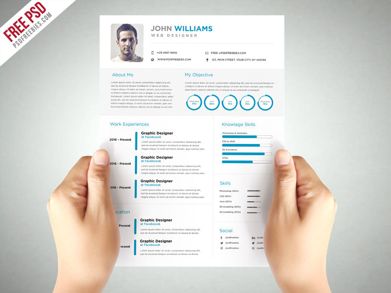 Detail Template Cv Elegant Nomer 6