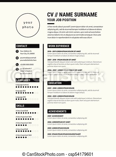 Detail Template Cv Elegant Nomer 50