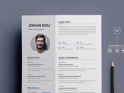 Detail Template Cv Elegant Nomer 9