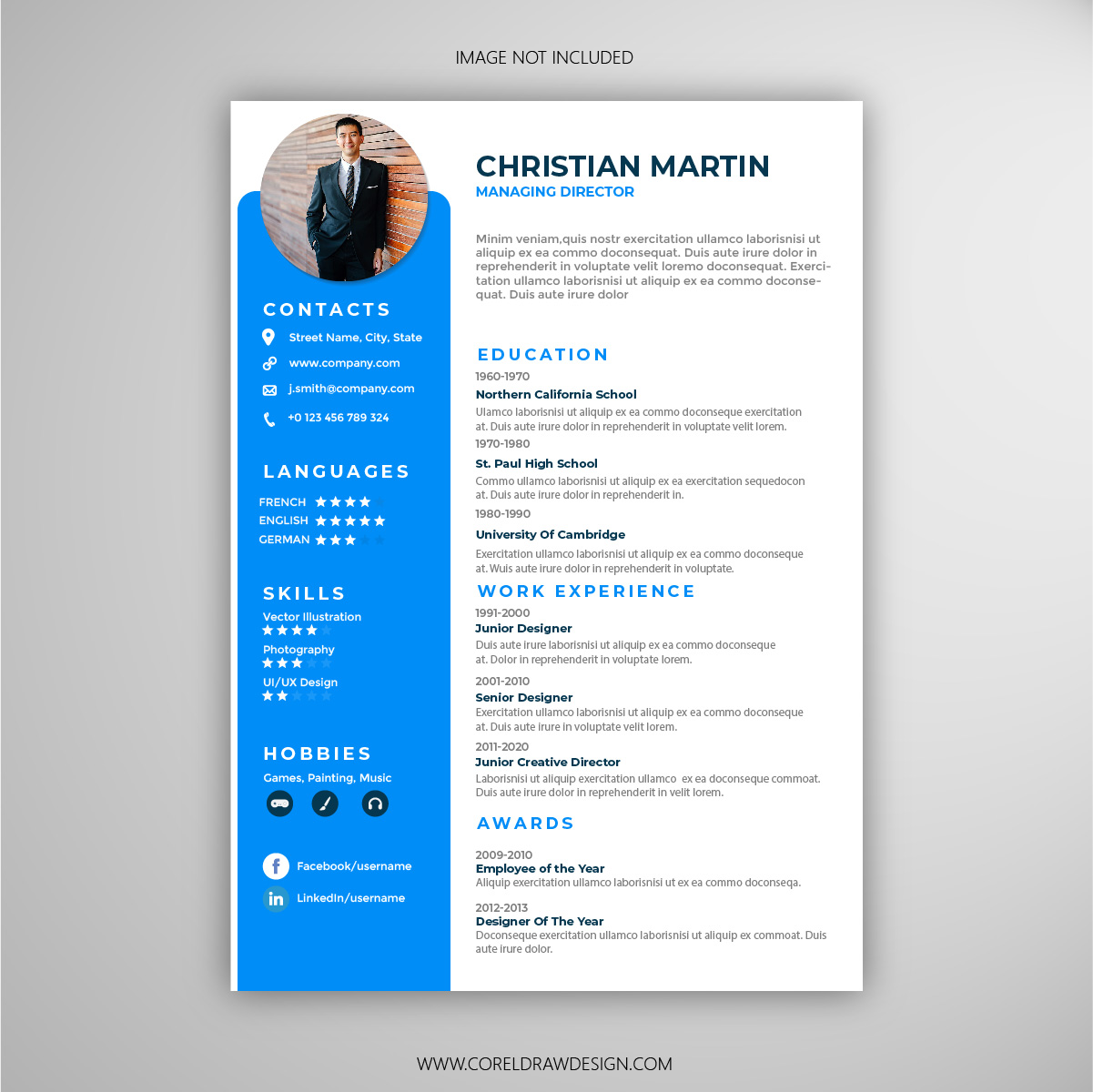 Detail Template Cv Format Cdr Nomer 2