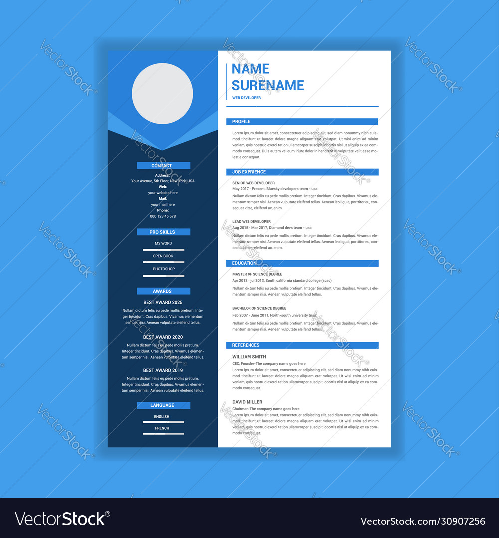 Detail Template Cv Format Cdr Nomer 16