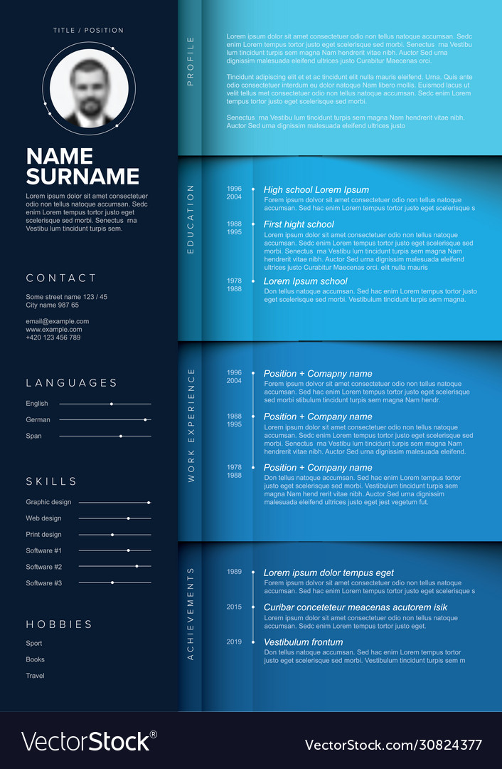 Detail Template Cv Format Cdr Nomer 30