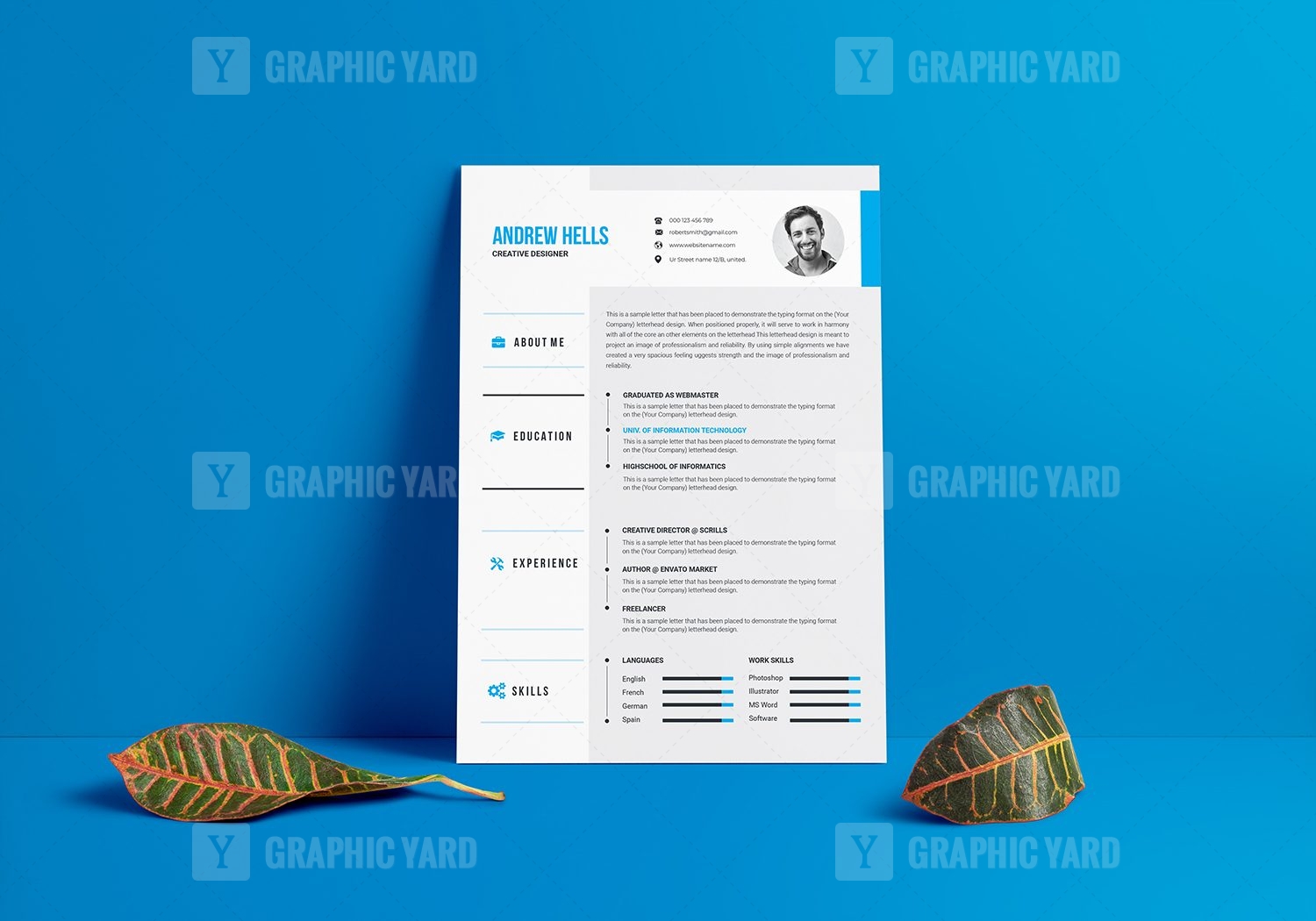 Detail Template Cv Format Cdr Nomer 32